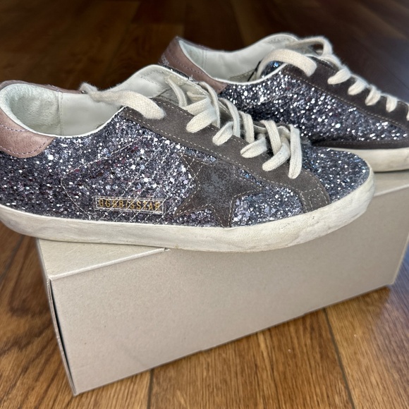 Golden Goose Deluxe Brand Golden Goose Deluxe Brand Super Star Glittered Lace-Up - Picture 7 of 11